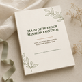 Maid Of Honour Mission Control - Clay & Olive Edition A5 softcover wedding workbook mockup