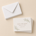 Clay & Olive Save the Date Cards with Envelopes – Pack of 20