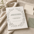 Guest-List Politics & Seating-Plan Survival - Hedgerow Edition A5 softcover wedding workbook mockup