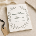 Bad Ideas, Properly Organised - Hedgerow Edition A5 softcover wedding workbook mockup