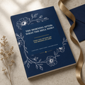The Morning After: What The Hell Now? - Moonlit Garden Edition A5 softcover wedding workbook mockup