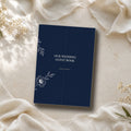 Moonlit Garden wedding guest book with coordinated botanical wedding stationery cover