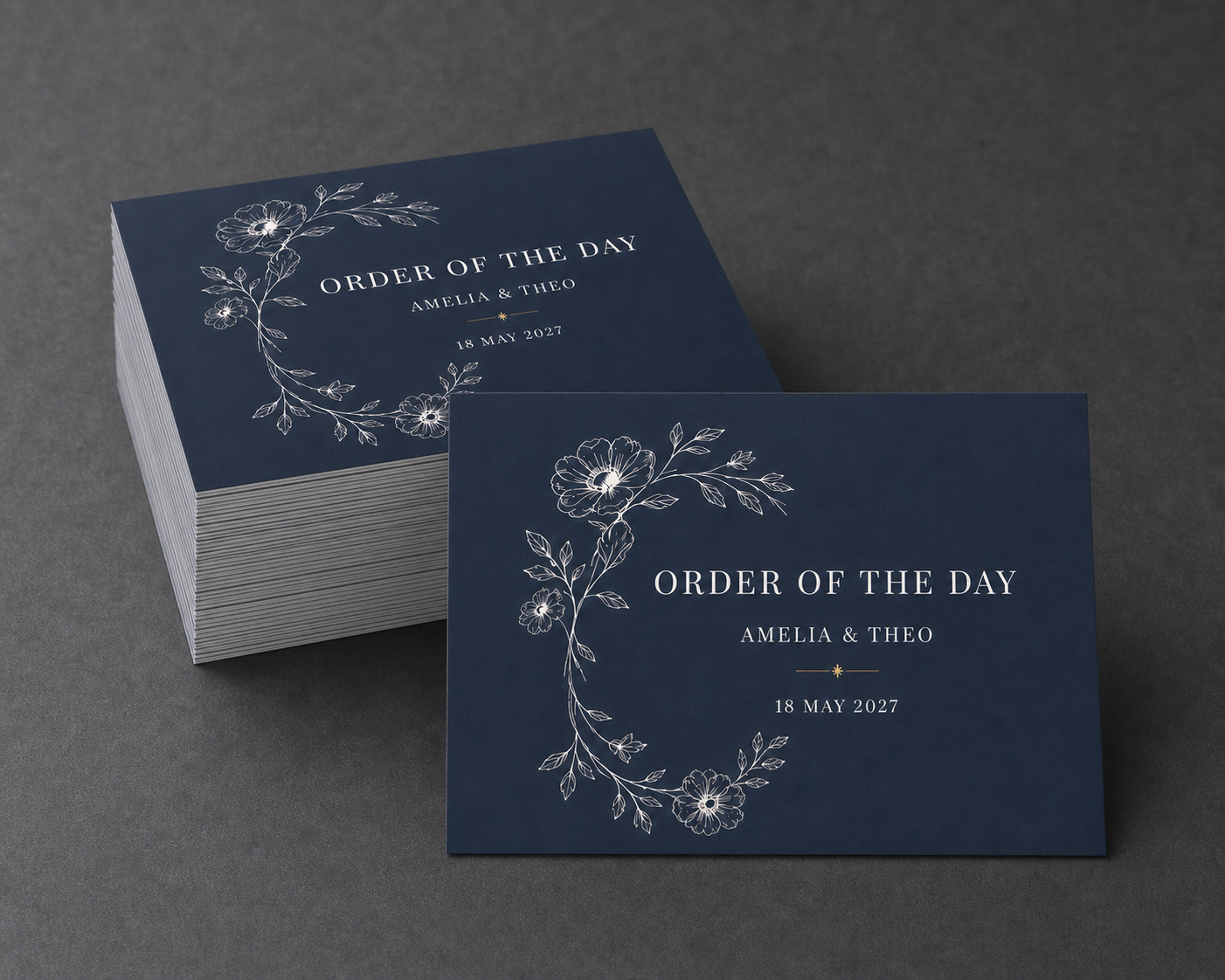 Moonlit Garden Order of the Day Cards – Pack of 20