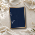 Moonlit Garden personalised wedding welcome sign in a fine art print mockup