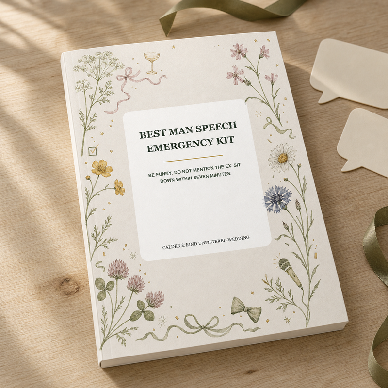 Best Man Speech Emergency Kit