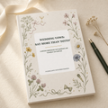 Wedding Vows: Say More Than 'Ditto' A5 softcover wedding workbook mockup